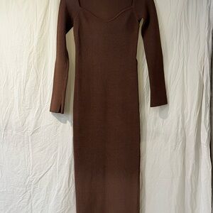DISSH Chocolate Long Sleeve Dress